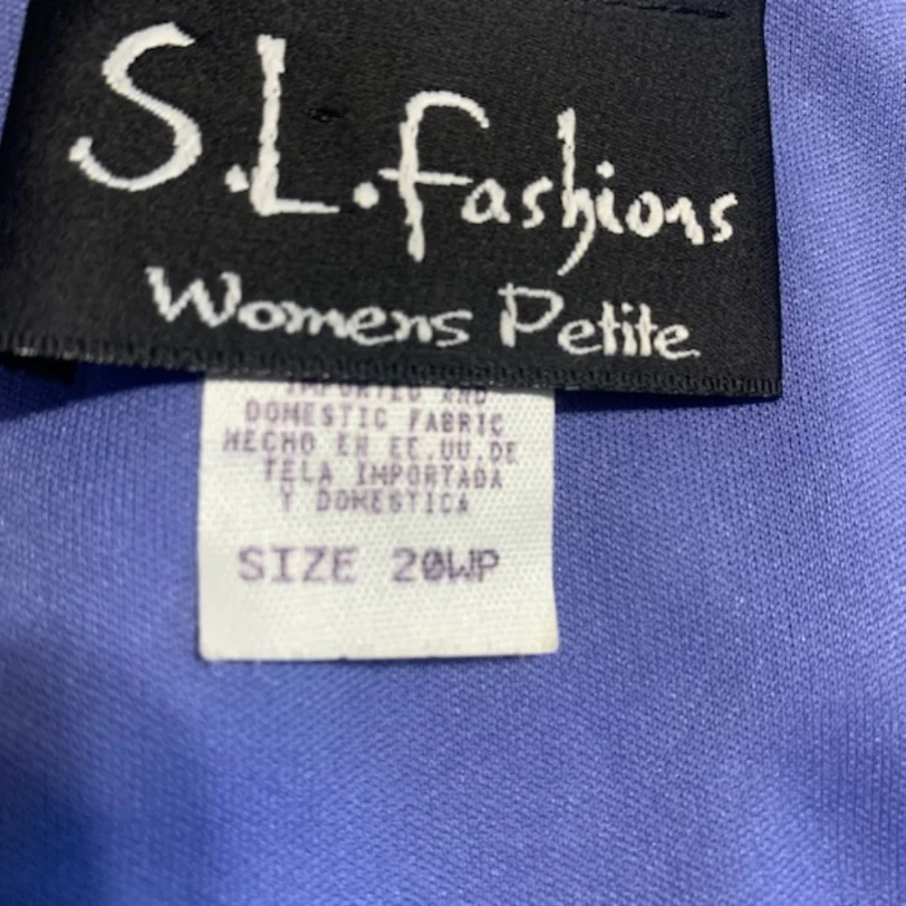 Beautiful purple blue tone 20W petite dress - Picture 3 of 6